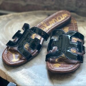 Sam Edelman Bay Slides Patent Black